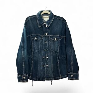 ZARA Oversized Casual Lightweight Blue Denim Jean Jacket Medium